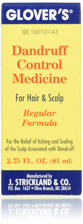 Sulfur8 Glovers Dandruff Medicine, botella regular para control de picor y descamación.