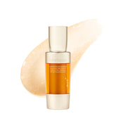 Sulwhasoo Concentrated Ginseng Renewing Serum Mini bottle close-up showing premium hydration on skin.