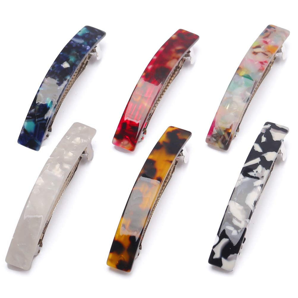 Pinza SUMAJU para cabello carey, set de 6, ideal para estilos diarios.