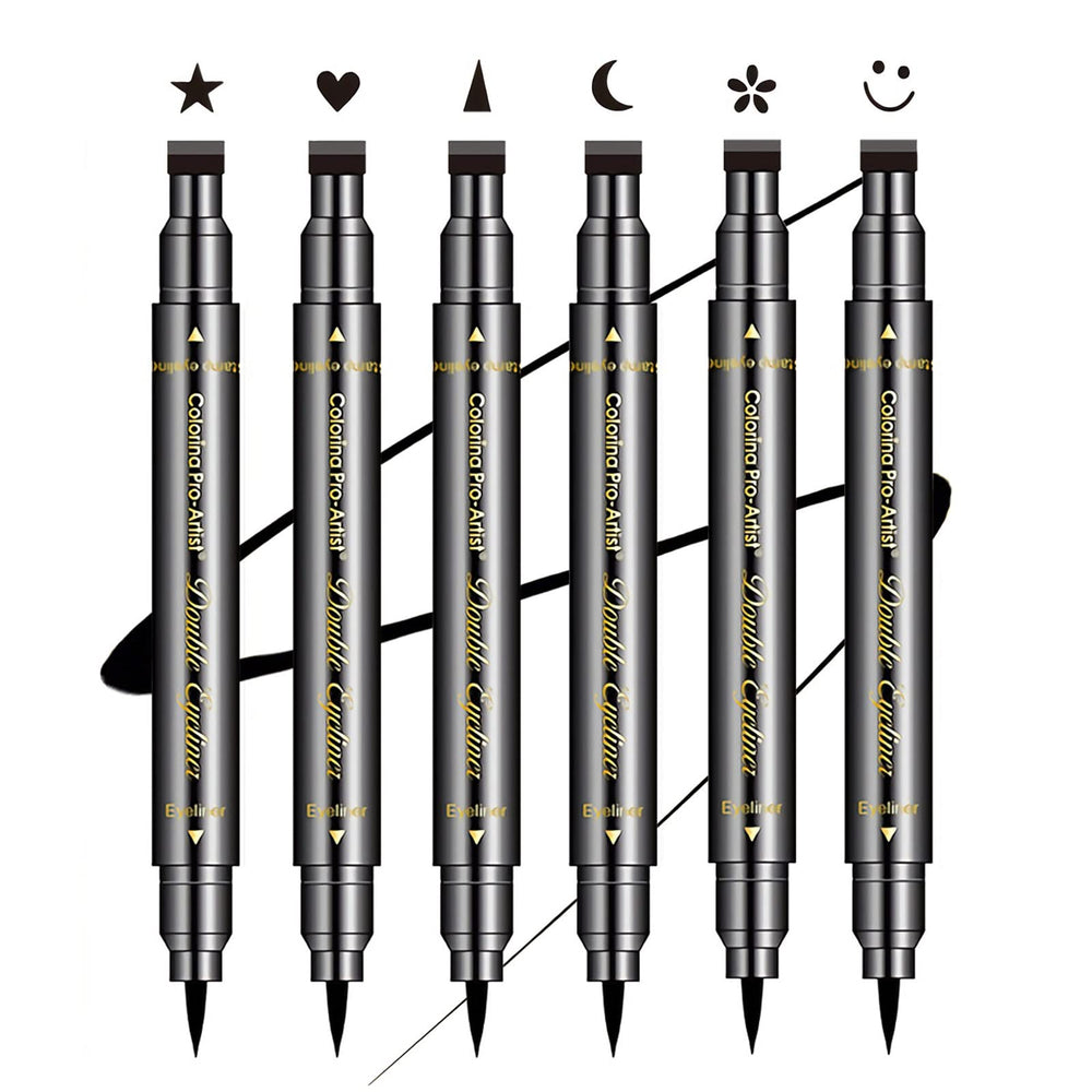SUMEITANG double-headed eyeliner stamps set for precise lines and decorative shapes.