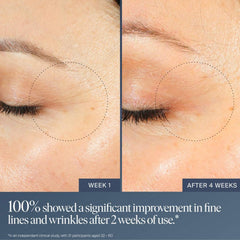 Dropper of Jet Lag Overnight Eye Serum ready for precise nightly application.