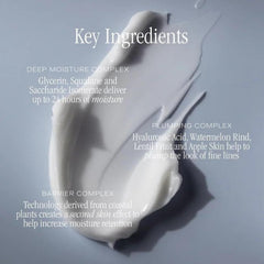 Closeup of Rich Cushion on the face highlighting a hydrated, plump look.