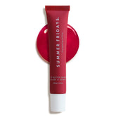 Summer Fridays Cherry Tinted Lip Butter Balm tube provides hydration and color.