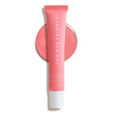 Summer Fridays Pink Sugar lip balm packaging highlighting vegan hydration.