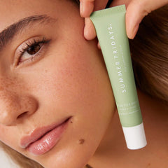 Summer Fridays Tinted Lip Butter Sweet Mint overnight application for nourished lips.