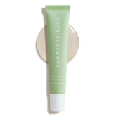 Summer Fridays Tinted Lip Butter Sweet Mint tube closeup showing rich, moisturizing formula.