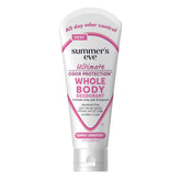 Summer's Eve Simply Sensitive cream bottle ready for travel and all-over odor control.