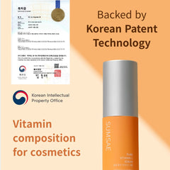 Texture of SUMSAE Serum shown on skin for daily brightening care.