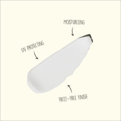 Sun Bum Curls Acondicionador, textura cremosa que facilita el desenredo.