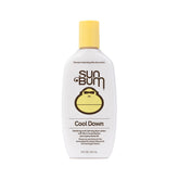 Sun Bum loción enfriante de aloe vera, envase visible y hidratación suave post-sol.