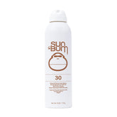 Sun Bum Mineral SPF 30 spray, aplicación fácil para protección diaria.