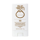 Sun Bum Mineral SPF 50 barra facial, aplicación directa en rostro.