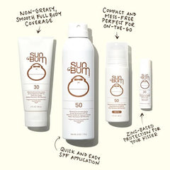 Protección solar amplia de Sun Bum Mineral SPF 50 en la piel expuesta