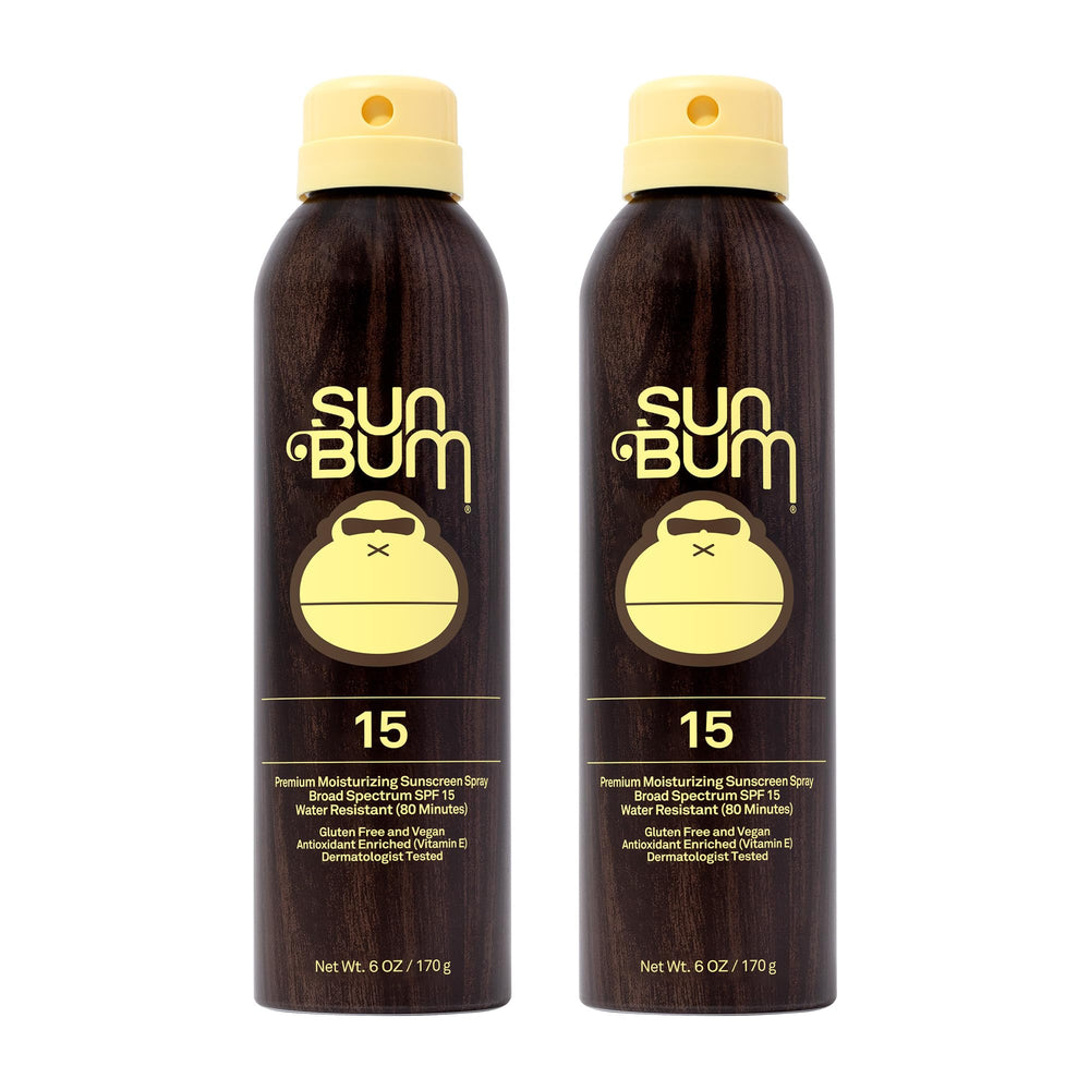 Sun Bum Original SPF 15 sunscreen spray bottle for daily sun protection