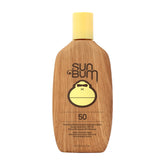 Sun Bum Original SPF 50 loción corporal en botella, protección diaria para la piel.