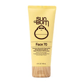 Sun Bum Original SPF70 Loción facial, empaque visible para protección diaria