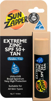Sun Zapper Barra zincada SPF50 para la cara con protección visible