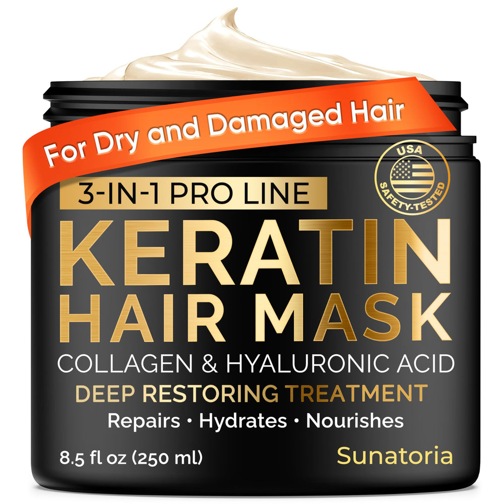 SUNATORIA mascarilla keratina en bote mejora elasticidad y reduce la rotura