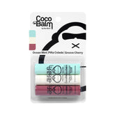 Sun Bum Cocobalm variedad de tres sabores en empaque, ideal para probar y llevar.