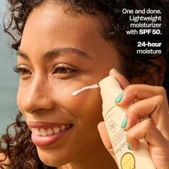 Sun Bum Daily SPF 50 lotion texture close-up shows light, watery formula.