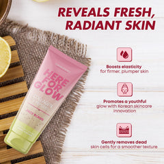 Sunday Essence textura exfoliante suave para piel más suave y radiante.