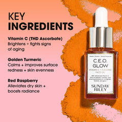 Sunday Riley C.E.O. Glow application routine for daily use