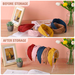 Suneerplay acrylic headband organizer blends with decor and keeps items visible