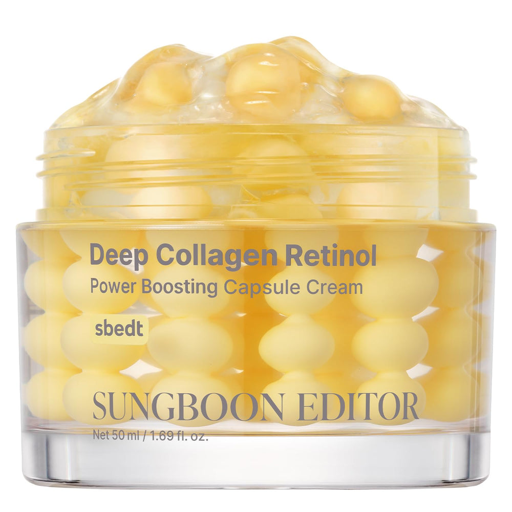 SUNGBOON EDITOR Deep Collagen Retinol Capsule Cream bottle for easy daily application and hydration.