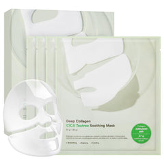 SUNGBOON EDITOR mascarilla nocturna con colágeno CICA y árbol de té, empaque atractivo