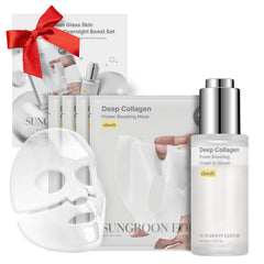 SUNGBOON EDITOR rejuvenating combo package mockup highlighting hydrating skincare set.