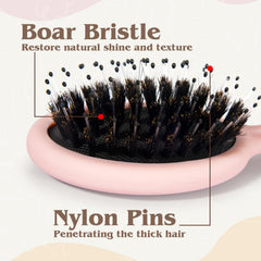 SunHer brush for all hair types, from straight to curly.