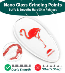 Sunivaca glass callus remover file smooths dead skin safely.