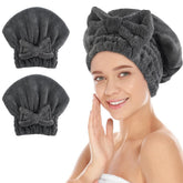 Gorro SUNLAND de microfibra con nudo de lazo para secado rápido del cabello.