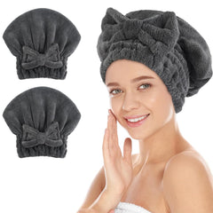 Gorro SUNLAND de microfibra con nudo de lazo para secado rápido del cabello.