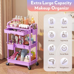 SUNALLY dual-use vanity organizer fits under a vanity to save space.