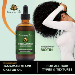 Sunny Isle: aceite de ricino negro jamaicano para crecimiento natural.