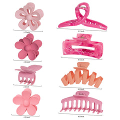 Sunolga 8piezas clips flor naranja, estilo moderno para uso diario