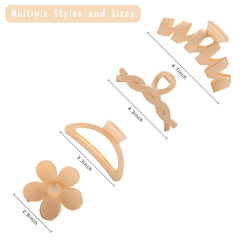 Sunolga clip pelo flor garra beige, perfecto para looks cotidianos.