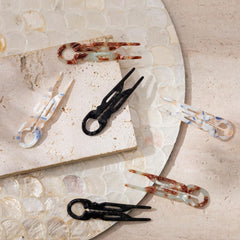 Sunolga damage-free hairpin with smooth edges prevents snagging and breakage.