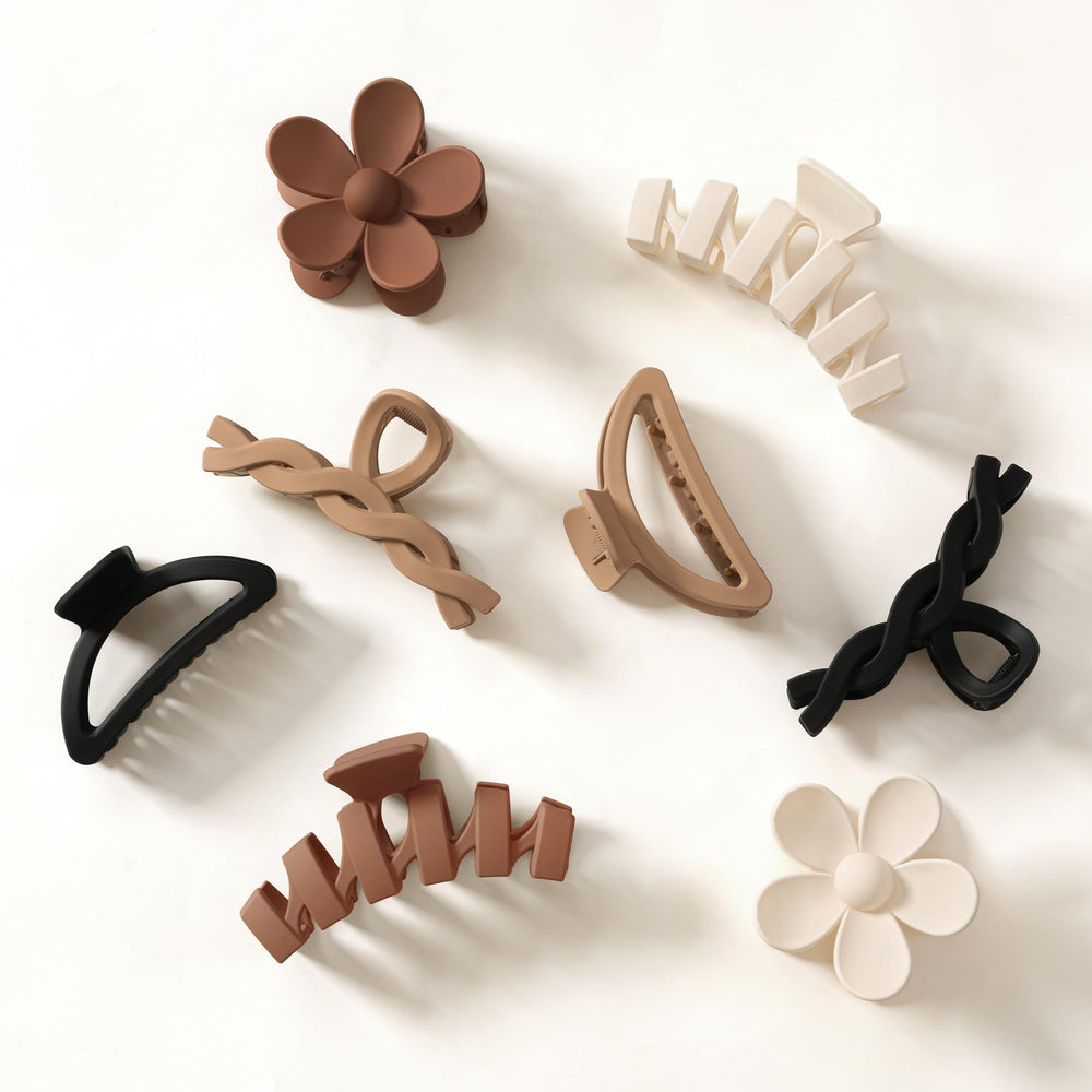 Sunolga ganchos para cabello 8 piezas para peinados rápidos y seguros.