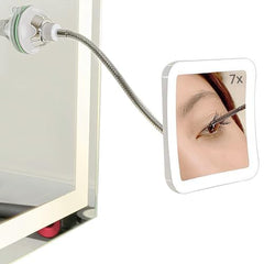 SunplusTrade compact mirror with suction cup attaches easily to bathroom mirrors for stable use.