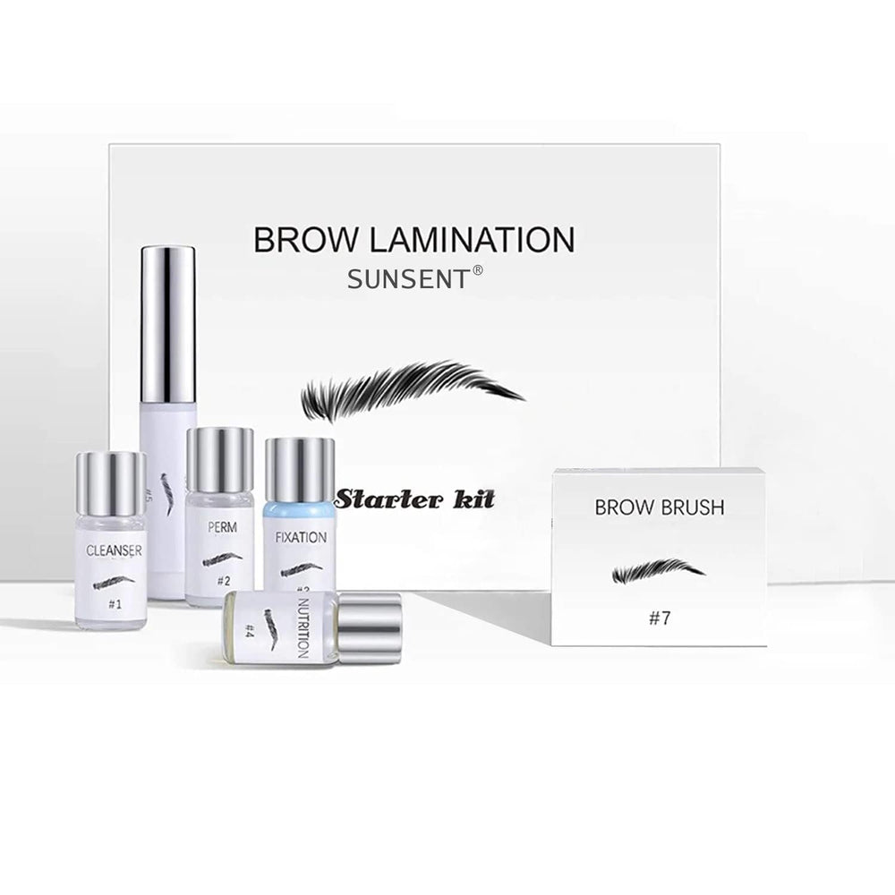 SUNSENT Eyebrow Lamination Kit package overview for at-home brow styling