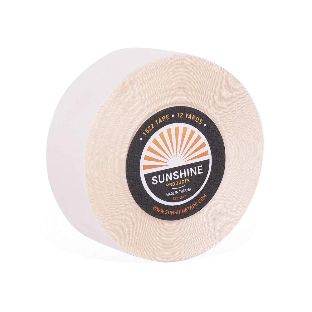 Sunshine Tape daily wear roll packaging showing easy-to-cut 1x12yds roll for wigs.
