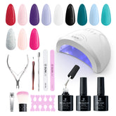 SUNUV gel nail polish kit front view for at-home salon convenience