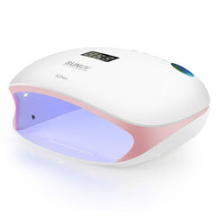 SUNUV SUN4S Pink front view shows a compact, fast-drying gel nail lamp