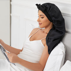 Supaze durable satin bonnet demonstrates lasting quality for overnight wear
