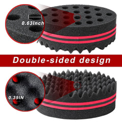 Supaze curl brush close-up highlighting hole and wave sides for texture options.