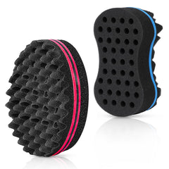 Supaze hair sponge twist comb red for gentle curling and easy styling