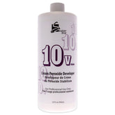 Super Star 10v Cream Peroxide Developer bottle for even color lift and smooth mixing.