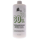 Super Star Stabilized Cream Peroxide Developer bottle ready for non-drip, even color application.